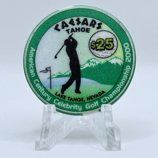 Caesars Tahoe Lake Tahoe Nevada 2000 'American Century Celebrity Golf Championship' LE $25 Casino Chip V7372