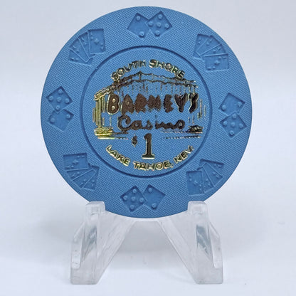 Barney's Lake Tahoe Nevada 1970s $1 Casino Chip N0962
