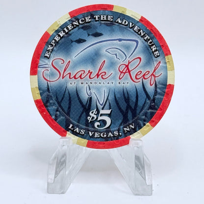 Mandalay Bay Las Vegas Nevada 2003 'Shark Reef' LE $5 Casino Chip E1376