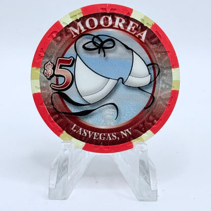 Mandalay Bay Las Vegas Nevada 2007 'Moorea Grand Opening' LE $5 Casino Chip E6274