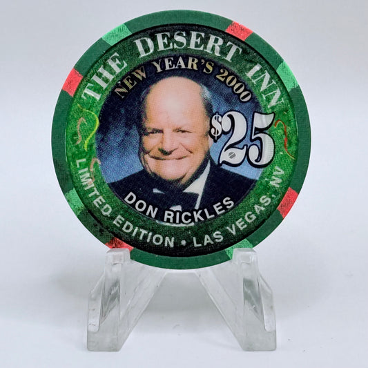 Desert Inn Las Vegas Nevada 1999 'Don Rickles - New Years' LE $25 Casino Chip V3962