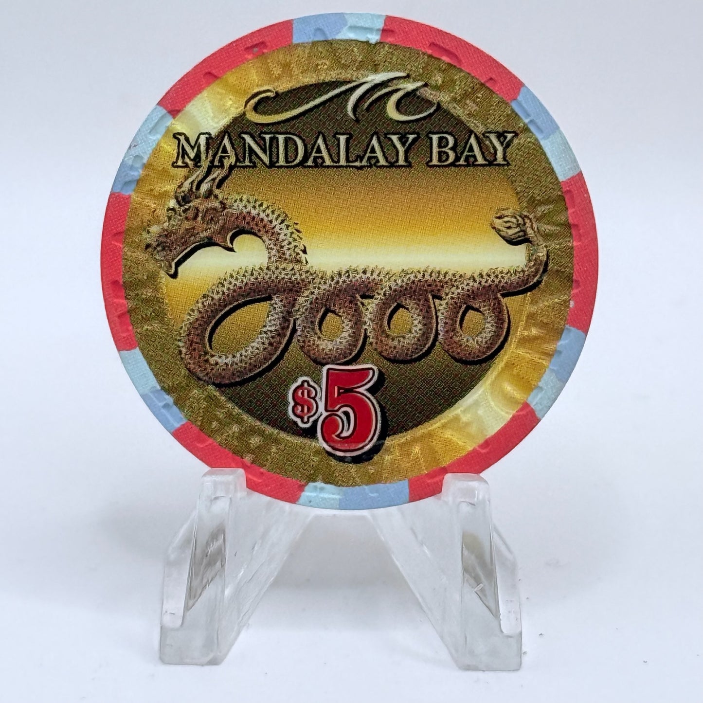 Mandalay Bay Las Vegas Nevada 2000 'Year Of The Dragon' LE $5 Casino Chip V4810