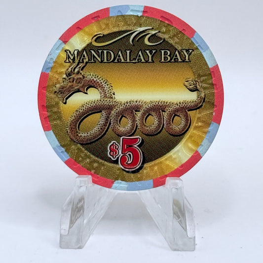 Mandalay Bay Las Vegas Nevada 2000 'Year Of The Dragon' LE $5 Casino Chip V4810
