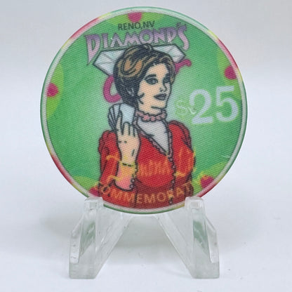 Diamond's Casino Reno Nevada 1995 $25 Casino Chip N0584
