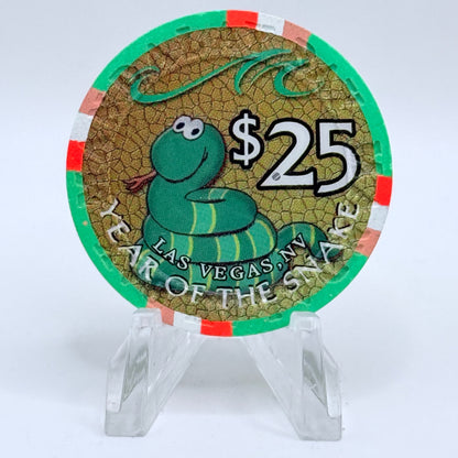 Mandalay Bay Las Vegas Nevada 2001 'Year Of The Snake' LE $25 Casino Chip V7568