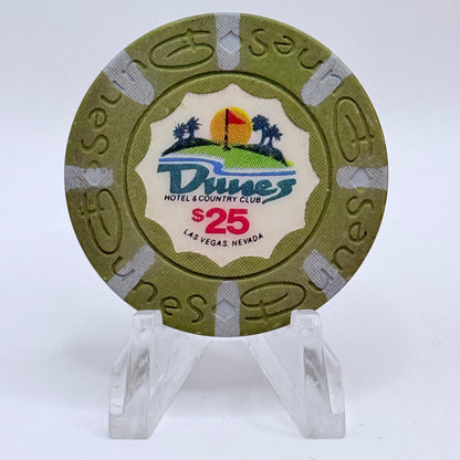 Dunes Hotel Casino Las Vegas Nevada 1989 $25 Casino Chip N4668