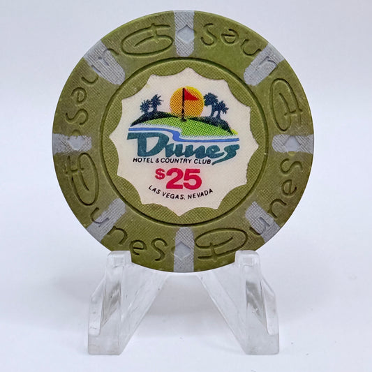 Dunes Hotel Casino Las Vegas Nevada 1989 $25 Casino Chip N4668