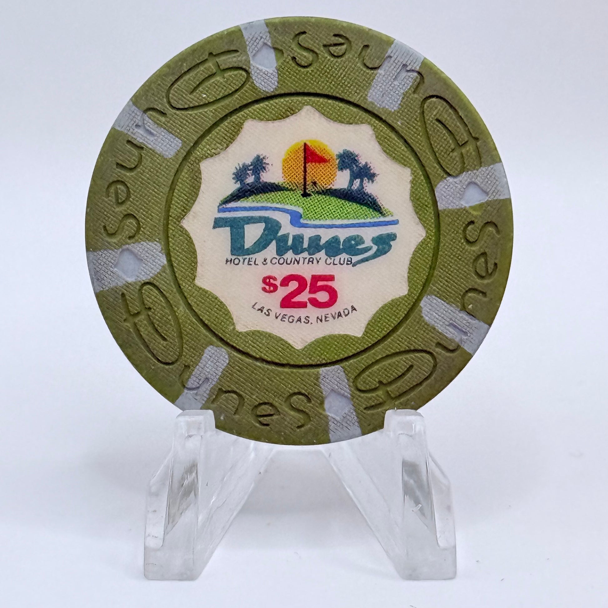 Dunes Hotel Casino Las Vegas Nevada 1989 $25 Casino Chip N4668