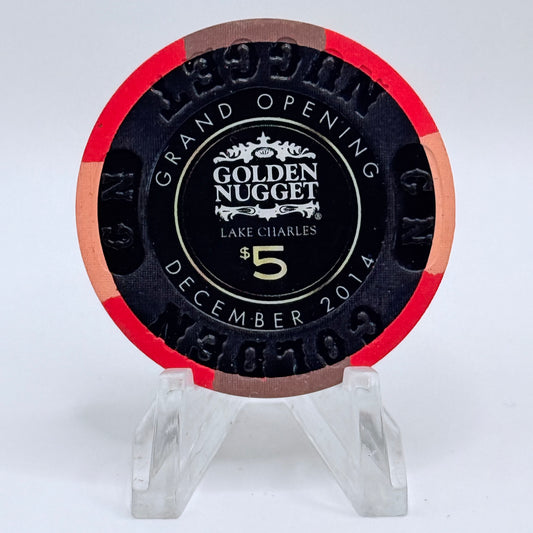 Golden Nugget Lake Charles Louisiana 2014 'Grand Opening' LE $5 Casino Chip