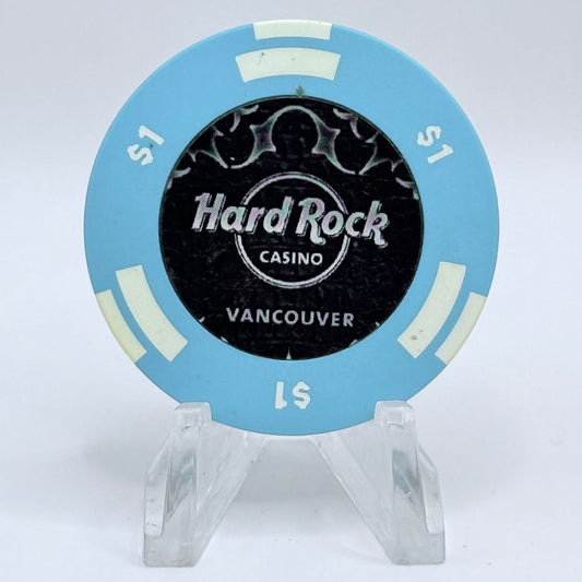 Hard Rock Casino Vancouver Coquitlam British Columbia 2013 $1 Casino Chip