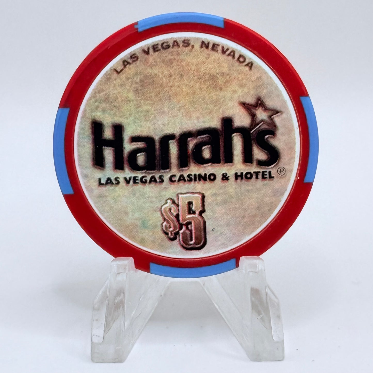 Harrah's Las Vegas Nevada 2002 'Legends Of The West - Annie Oakley' LE $5 Casino Chip E0934
