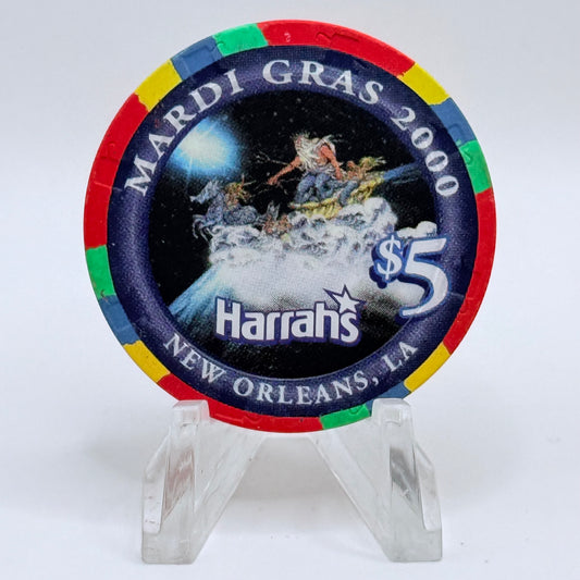 Harrah's - New Orleans New Orleans Louisiana 2000 'Mardi Gras' LE $5 Casino Chip