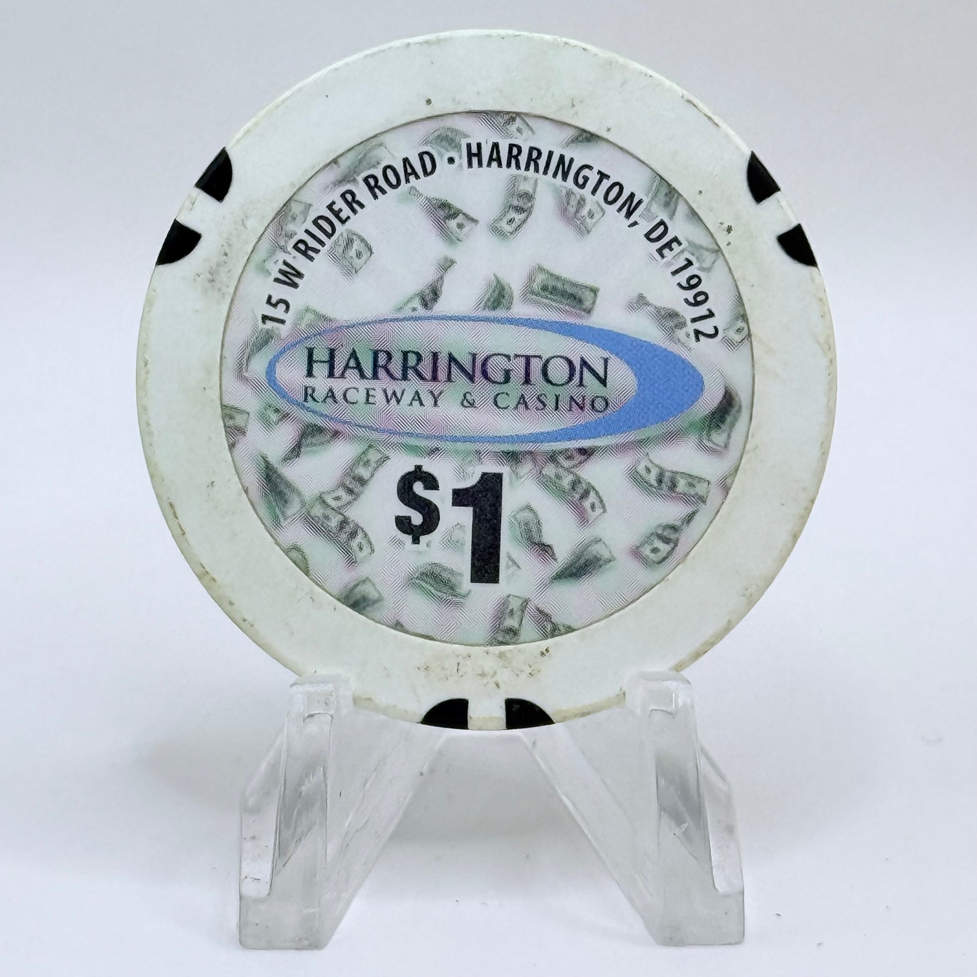 Harrington Raceway & Casino Harrington Delaware 2010 $1 Casino Chip