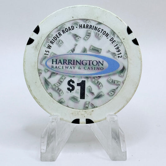 Harrington Raceway & Casino Harrington Delaware 2010 $1 Casino Chip