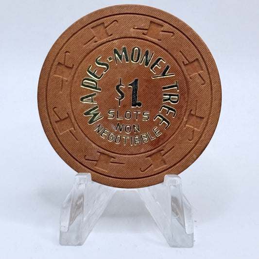 Mapes-Money Tree Reno Nevada 1970s $1 NCV Casino Chip N2938
