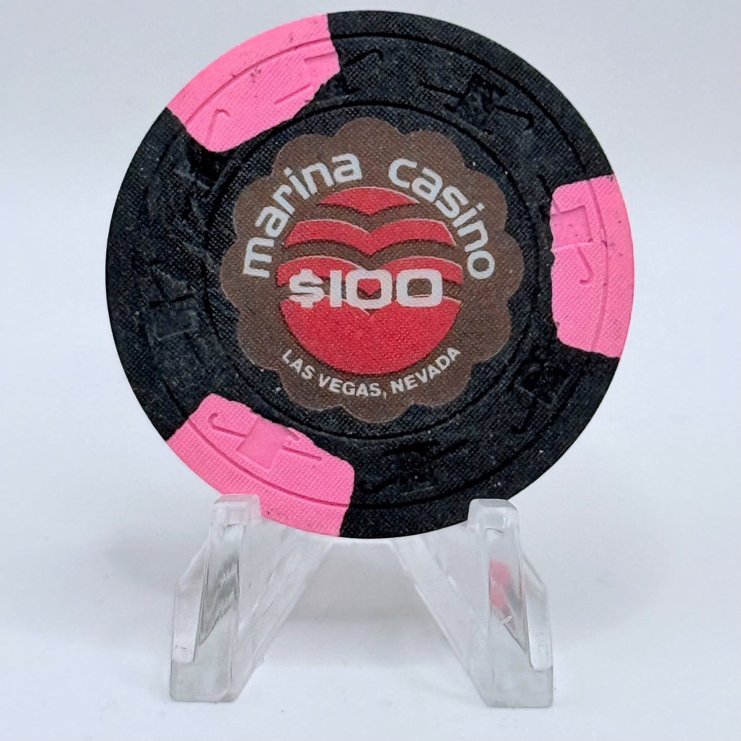Marina Las Vegas Nevada 1990s LE $100 Imitation Chip N1284