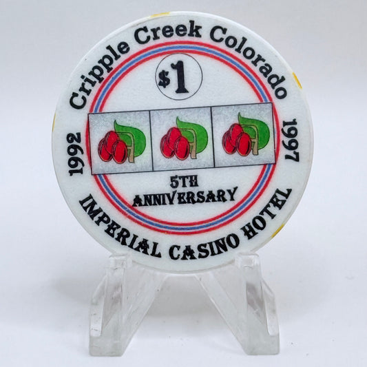 Imperial Cripple Creek Colorado 1997 Series 4 LE $1 Casino Chip