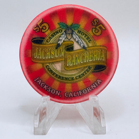 Jackson Rancheria Casino Resort Jackson California $5 Casino Chip