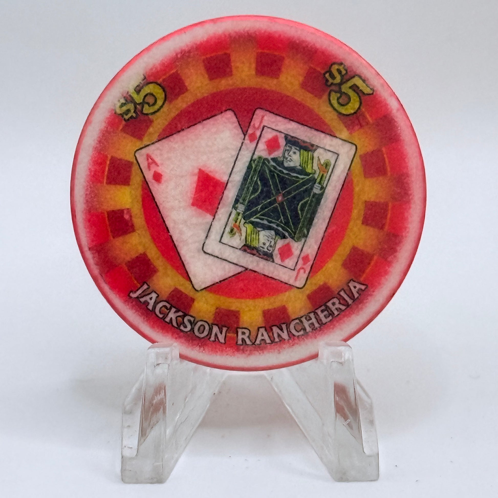 Jackson Rancheria Casino Resort Jackson California $5 Casino Chip