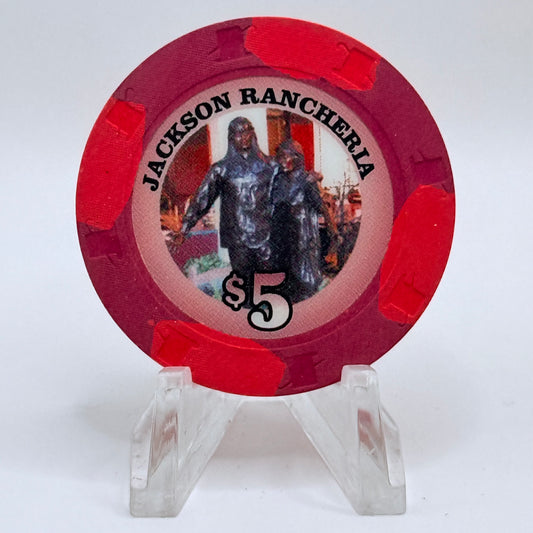 Jackson Rancheria Casino Resort Jackson California $5 Casino Chip
