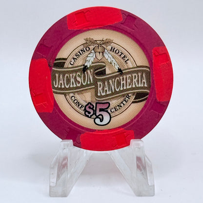 Jackson Rancheria Casino Resort Jackson California $5 Casino Chip