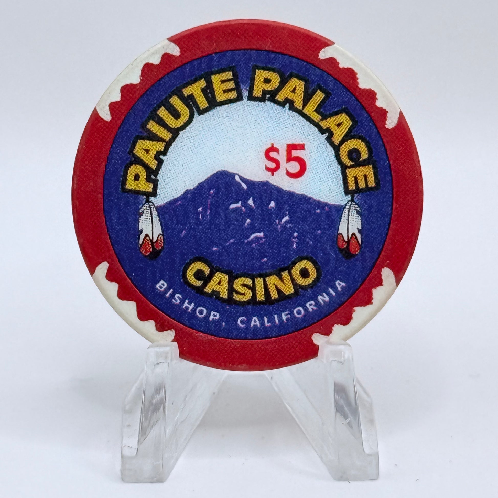 Paiute Palace Casino Bishop California $5 Casino Chip