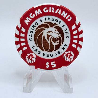 MGM Grand (Theme Hotel) Las Vegas Nevada 1993 $5 Casino Chip N4560