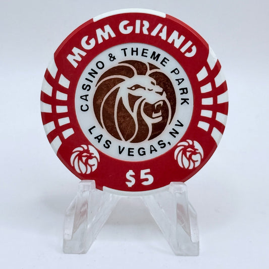 MGM Grand (Theme Hotel) Las Vegas Nevada 1993 $5 Casino Chip N4560