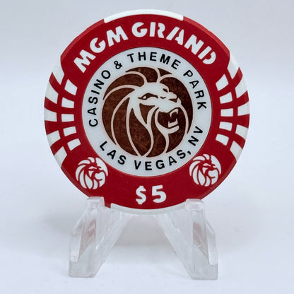 MGM Grand (Theme Hotel) Las Vegas Nevada 1993 $5 Casino Chip N4560
