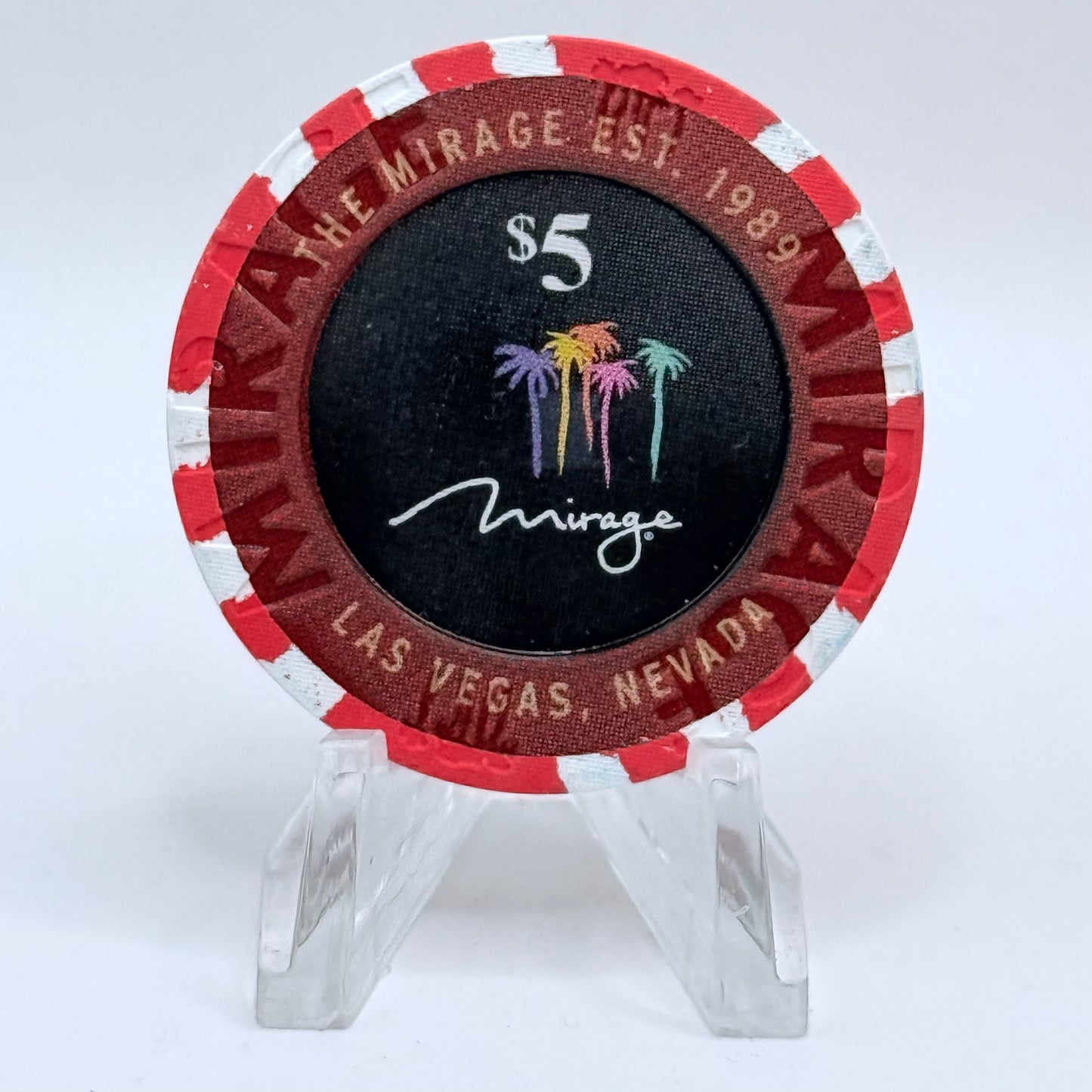 Mirage Las Vegas Nevada 2019 'Issued For 30th Anniversary' LE $5 Casino Chip D2987