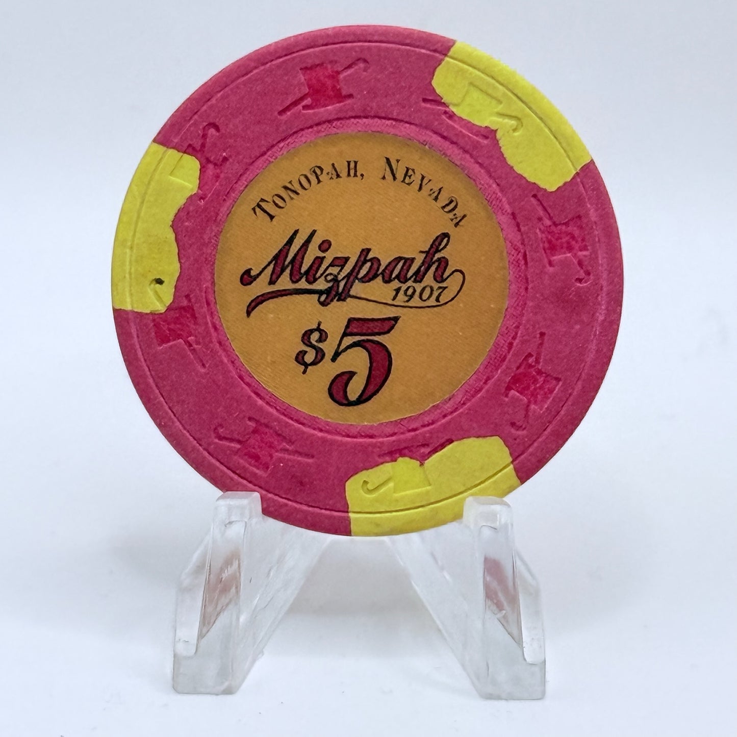 Mizpah Hotel Tonopah Nevada 1984 $5 Casino Chip N7299