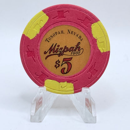 Mizpah Hotel Tonopah Nevada 1984 $5 Casino Chip N7299