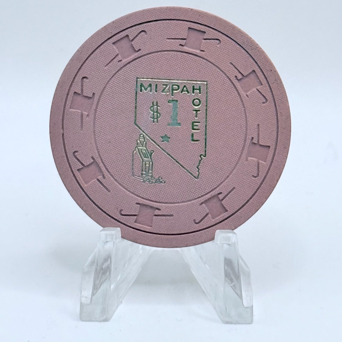Mizpah Hotel Tonopah Nevada 1963 $1 Casino Chip N3268