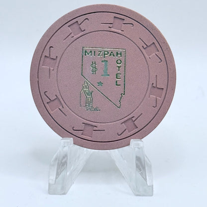 Mizpah Hotel Tonopah Nevada 1963 $1 Casino Chip N3268