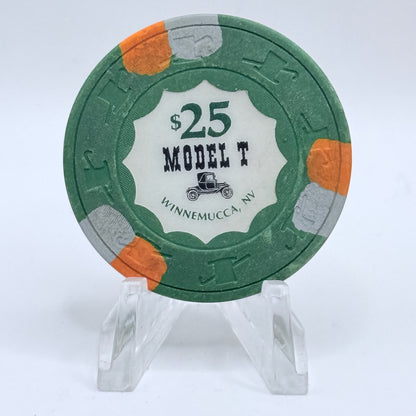 Model T Winnemucca Nevada 1985 $25 Casino Chip V1138