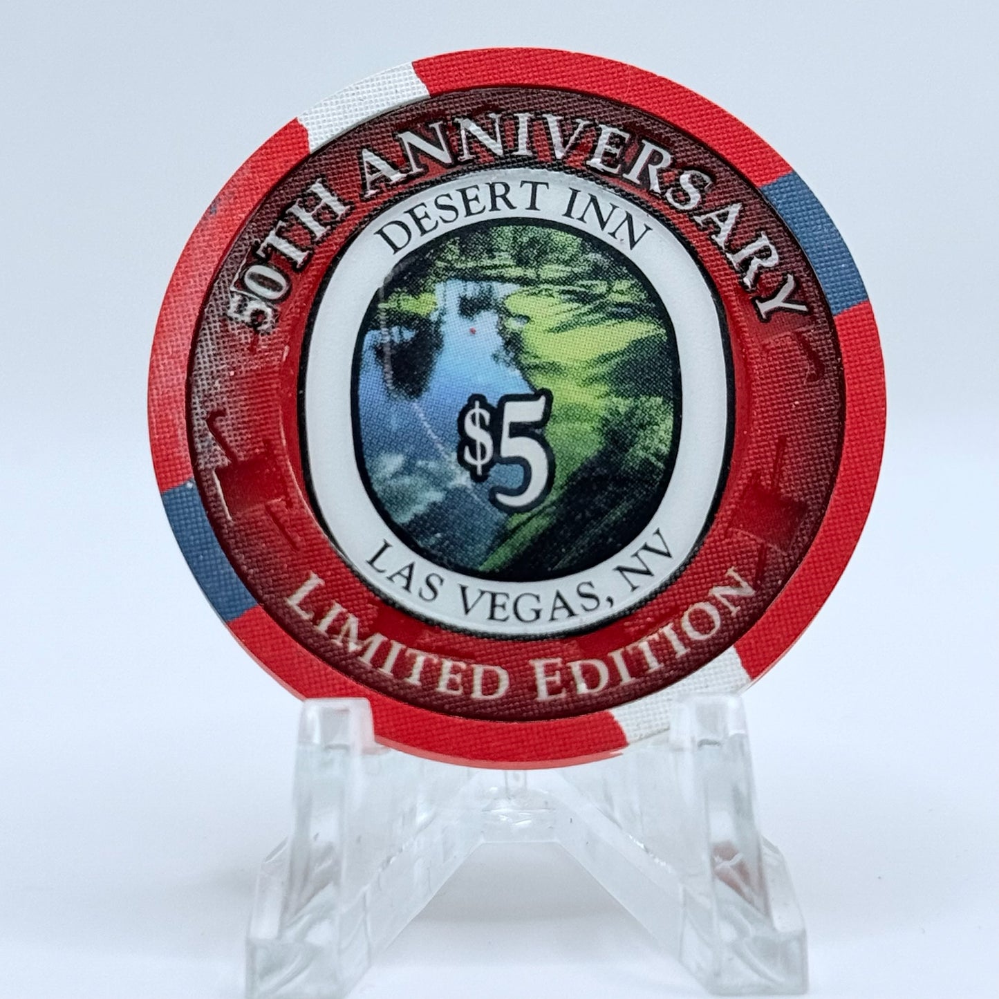 Desert Inn Las Vegas Nevada 2000 '50th Anniversary' LE $5 Casino Chip V3959