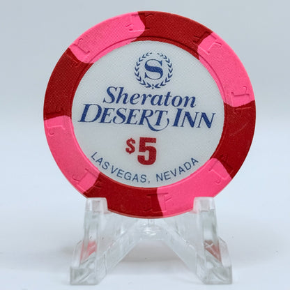 Sheraton Desert Inn Las Vegas Nevada 1993 $5 Casino Chip N2353