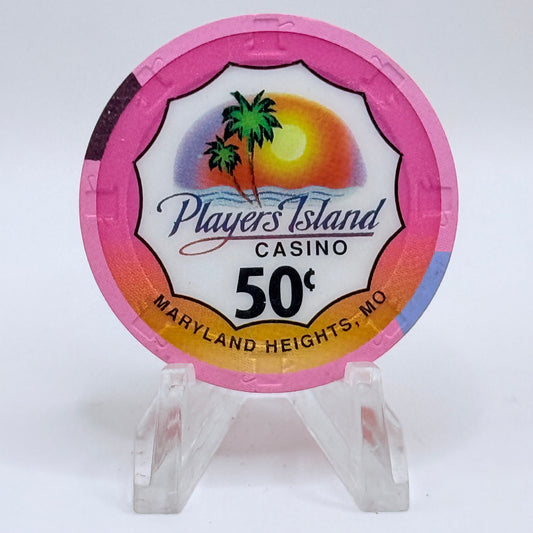 Players Island Casino Maryland Heights Missouri $0.50 Casino Chip