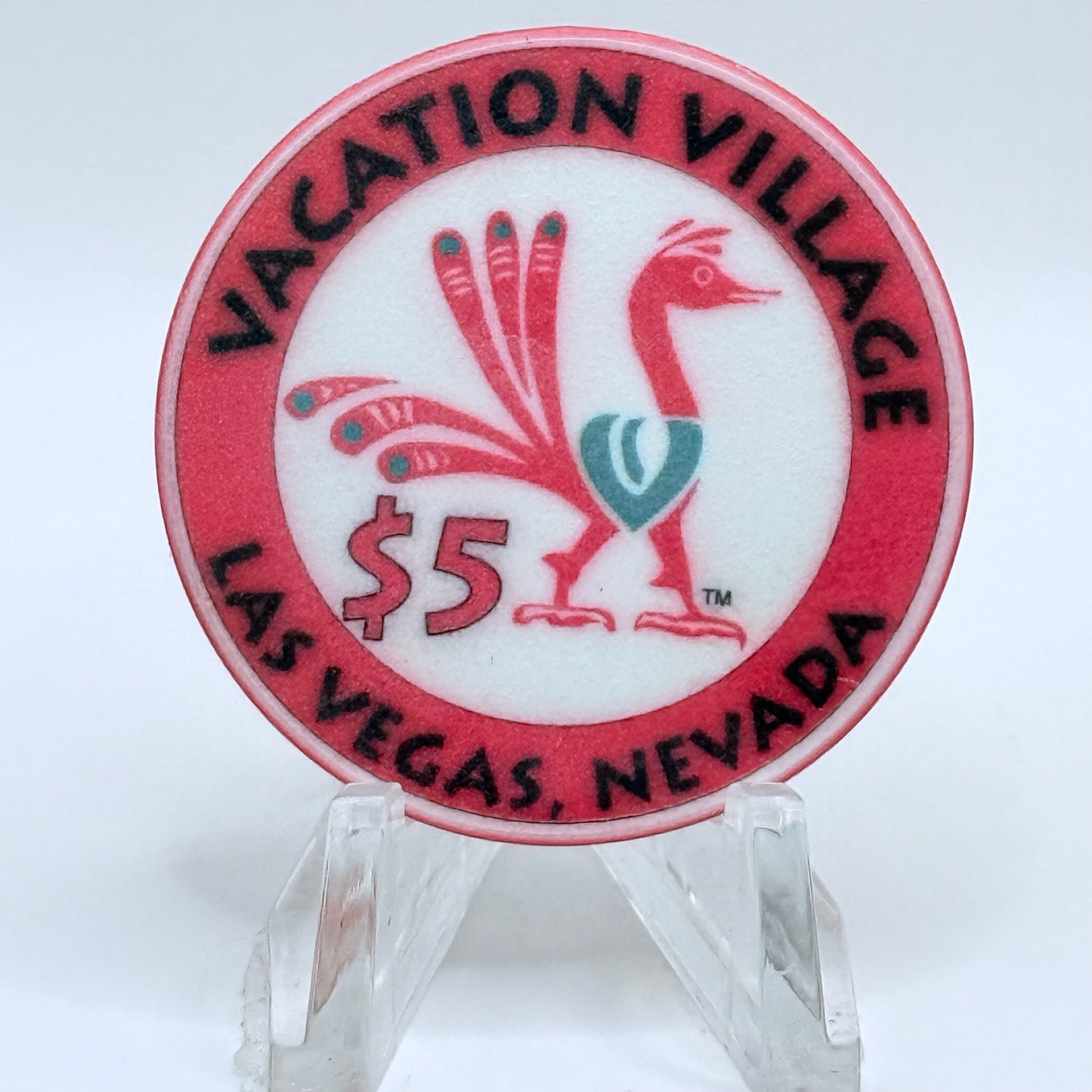 Vacation Village Las Vegas Nevada 1999 'Millennium' LE $5 Casino Chip V3625