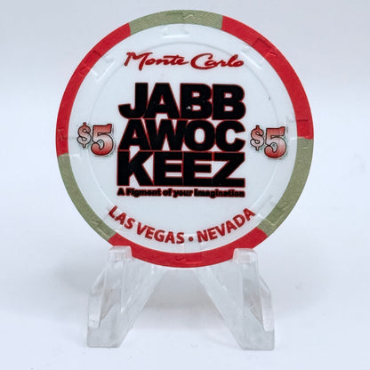 Monte Carlo Resort & Casino Las Vegas Nevada 2010 'Jabberwockeez' LE $5 Casino Chip D0075