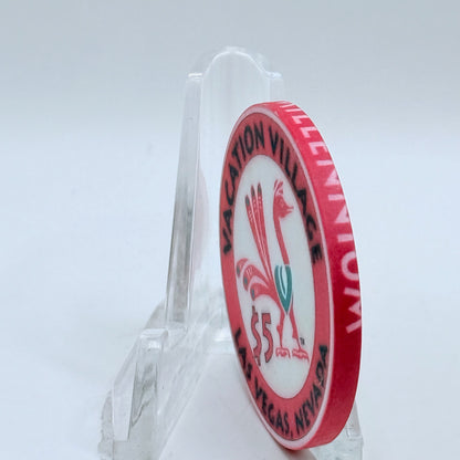 Vacation Village Las Vegas Nevada 1999 'Millennium' LE $5 Casino Chip V3625