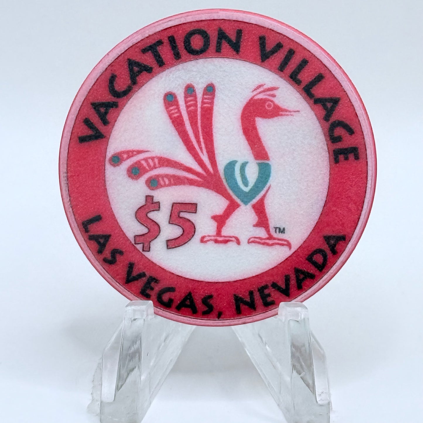 Vacation Village Las Vegas Nevada 1999 'Spring' LE $5 Casino Chip V3626