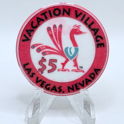 Vacation Village Las Vegas Nevada 1999 'Fall' LE $5 Casino Chip V3624