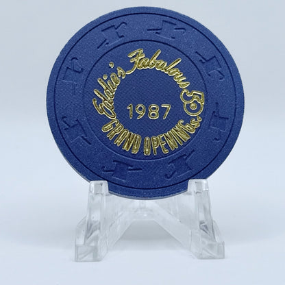 Eddie's Fabulous 50's Reno Nevada 1987 LE Casino Chip N3479