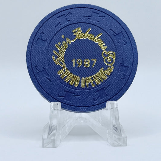 Eddie's Fabulous 50's Reno Nevada 1987 LE Casino Chip N3479