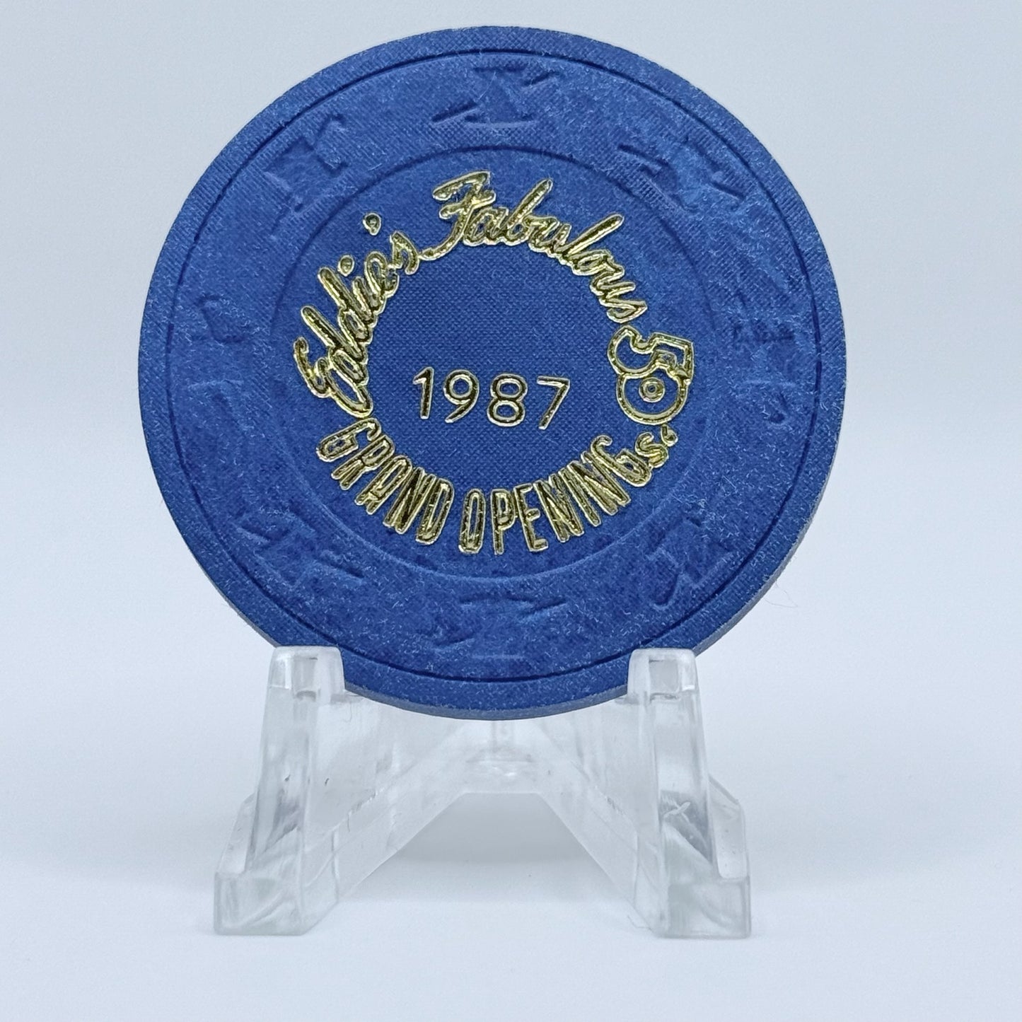 Eddie's Fabulous 50's Reno Nevada 1987 LE Casino Chip N3479