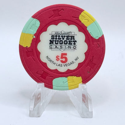 Mahoney's Silver Nugget N. Las Vegas Nevada 1993 $5 Casino Chip N7829
