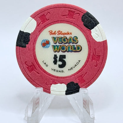 Vegas World Las Vegas Nevada 1980s $5 Casino Chip N2292