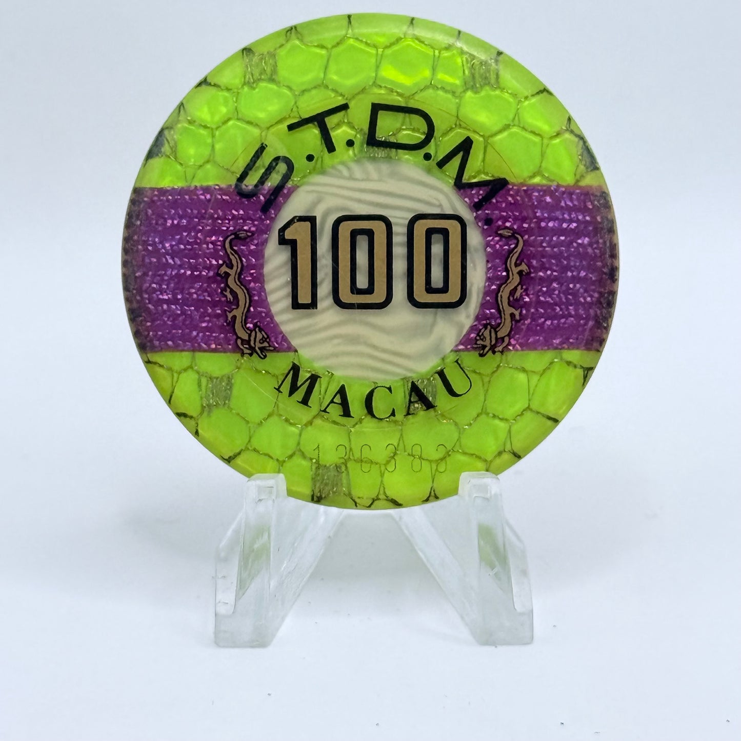 S.T.D.M. (Sociedade de Turismo e Diversões de Macau) Macau Macau HK$100 Jetons