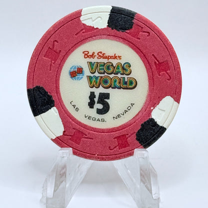Vegas World Las Vegas Nevada 1980s $5 Casino Chip N2292